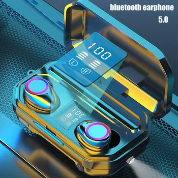 Control tactil 5.0 Cască Bluetooth 2000mah Sport Căști fără Fir rezistent la apa set cu Cască Bluetooth Wireless 9D Anulare a Zgomotului
