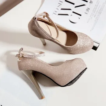 SARAIRIS Brand 2019 sexy de Mari Dimensiuni 45 Tocuri inalte Petrecere femei Pantofi pentru Femeie Platforma glezna-curea de data birou doamnă Pompe de pantofi
