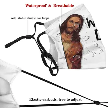Isus Este cu Ochii pe Meme Bărbați Femei Reutilizabile Masca de Fata Anti-Ceață Capac Protecție Praf Respirat Inabusi Masca cu Filtre