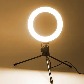 16cm CONDUS Selfie Inel de Lumina Estompat Foto Video Camera foto de Telefon Ringlight Pentru Live YouTube Desktop Umple de Lumină 6.2 inch