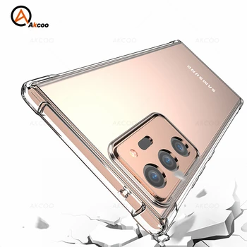 Akcoo Galaxy Nota 20, Ultra Caz moale TPU complet capacul de protecție pentru Samsung Galaxy nota 20 comutator sunet clar anti drop caz