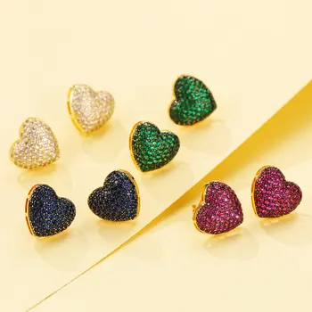 SINZRY de Lux bijuterii elegante AAA Cubic Zirconia forma de inima pandantiv colier stud cercel moda bijuterii seturi pentru femei