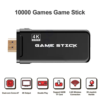 Powkiddy Joc Stick PK-05 64GB Joc Consola 10000 De Jocuri Video Player 4K TV HDMI Stick Portabil Wireless Controller Pentru Gamer