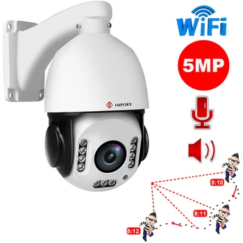 IMPORX 5MP WIFI Auto de Urmărire IP Camera Zoom Optic 20X Omului de Urmărire de Mare Viteză Dome IP Camera 2592 x1944 PTZ Camere de Rețea