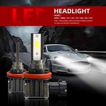 Elglux Lampă Becuri h1 H7 LED H4, H11 9005 9006 HB3 HB4 H13 Condus 9004 9007 9012 Masina Faruri Lumini 12V 24v 6000K Auto Lampă de Ceață