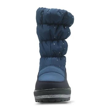 Apakowa Fete Cizme de Iarna de la Jumătatea Vițel Cizme de Zapada de Pluș Cald Impermeabil pentru Copii Pantofi de Lână Garnitură de Non-Alunecare de Copii Pantofi Plat