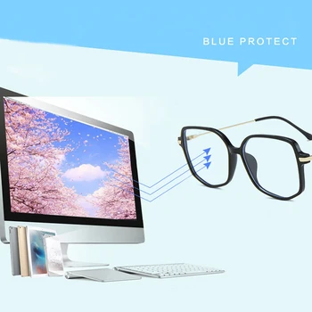 Zilead Poligonal Neregulat Anti Blue Ray Ochelari Ochelari De Calculator Lumină Albastră De Blocare Ochelari Optice Ochi Spectacol Pentru Unisex