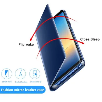 Mirror View Flip case Pentru Samsung Galaxy A41 Caz 6.1 inch Full Placare la Șocuri Acoperire Pentru Samsung A41, SC-41A Caz