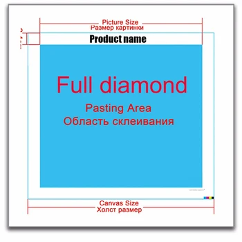 5D DIY Diamant Brodate Complet Piața Diamant Mozaic 