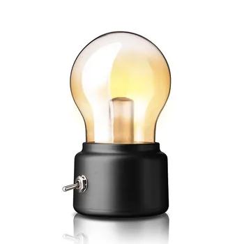 2020 Anul Nou bec Led Clasice suflare lampa de birou decor de lumină Retro USB Reîncărcabilă Lumina de Noapte Birou de Masă Lampă cu LED-uri WF929