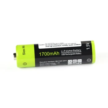 Original ZNTER 10buc AA 1.5 V 1700mAh Baterie Reîncărcabilă USB de Încărcare Litiu Baterry Acuzat De Cablu Micro USB Picătură de transport maritim