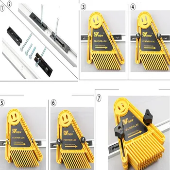 Multi-Scop Featherboards Pene de Bord pentru Router Mese Garduri Instrumente Gabaritul Mitra Slot pentru prelucrarea Lemnului