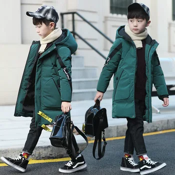 2020 Nouă Băieți Căptușeală De Bumbac Hanorac Haine Copii Toamna Iarna Cald Jacheta De Moda Frumos Băiat Cu Glugă Uza Copii Parka