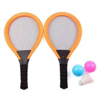 Copii Badminton Racheta de Tenis în aer liber Sport Jucărie Greutate de Lumină Racheta cu 3 Bile