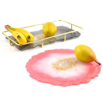 3pcs DIY Rășină Mucegai Set Mare de Geode roller-Coastere Mucegai Silicon Ceai de Fructe Tava de Matrite pentru a Face Bijuterii de Artizanat