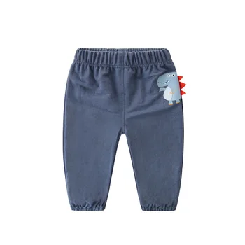 Băiatul Pantaloni Copii Pantaloni Pentru Baieti De Vara Noi Casual Copilul Stil Subțire De Bumbac Albastru Desene Animate Dinosaur Uza Mult Stil Pantaloni Haine