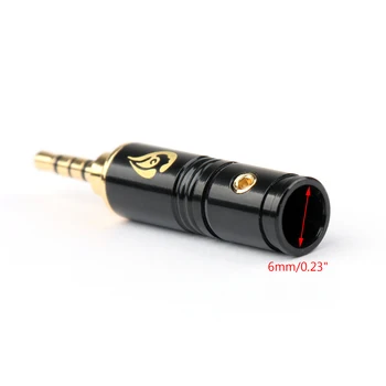 Areyourshop 2.5 mm, 4 Poli TRRS Stereo Audio de sex Masculin Adaptor Conector Pentru Căști DIY Plug Conector Jack