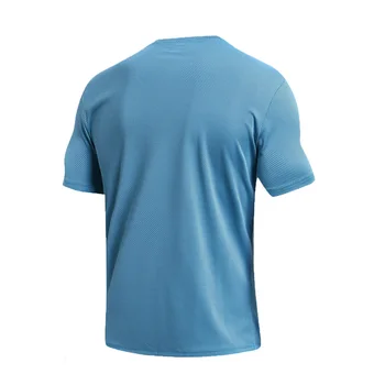 Oamenii de Fitness T-shirt Subțire Plasă Respirabil Rapid-uscat Rulează Topuri de Vară în aer liber SAL99