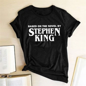Bazat pe Romanul lui Stephen King Imprimate T-shirt Femei de Vară 2020 Tricouri pentru Femei Vrac Echipajul Gât Harajuku Haine de sex Feminin