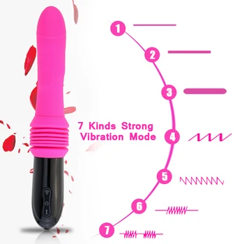 Jucarii sexuale vibratoare 10 Viteza Automate Telescopice Penis artificial Vibratoare Jucarii Sexuale Pentru Femei G-spot Stimularea Masaj Adult Sex Produsele