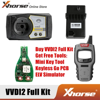 Xhorse VVDI2 Kit Complet V6.8.2 cu OBD48+96bit 48+MQB+Pentru BMW FEM/BDC Obține Gratuit Mini Instrument-Cheie+Xhorse Keyless Go PCB+ELV Simulator