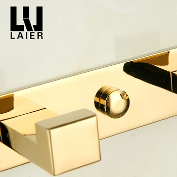 Cupru Halat Cârlig moderne chrome baie cârlig de aur de accesorii pentru baie design pătrat