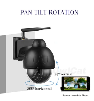 5MP de Urmărire Automată Wifi Camera IP cu Pan tilt Impermeabil în aer liber Strada de 1080P Camera Wireless Audio cu Două căi de Supraveghere CCTV aparat de Fotografiat