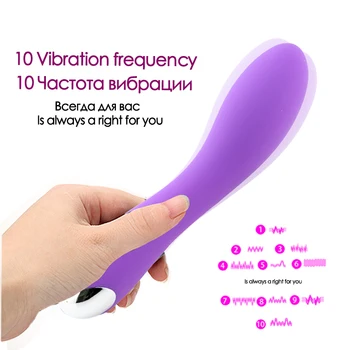 Puternic Vibrator Toy USB Reîncărcabilă 10 Viteza de Puternic Vibrator Silentios Vibrator rezistent la apa jucarii sigure pentru Femei Body Masaj