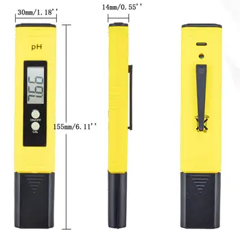 1 buc Digital LCD PH-Metru Pen-ul de Tester Precizie 0.01 PH Tester Aquarium Pool Pescuit de Apă Vin Monitor Alimente PH-Metru Dropship