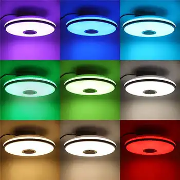 220V/85-220V Moderne RGB LED Lumina Plafon de iluminat Acasă 72W APP bluetooth de Muzică Ușoară Dormitor Lămpi Inteligente Lampa+Control de la Distanță