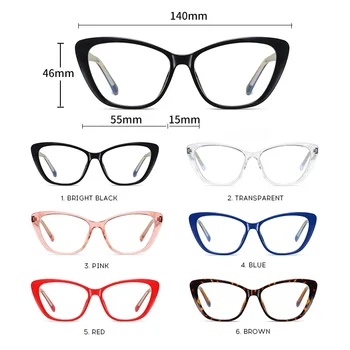 GIFANSEE lumina albastră de blocare ochelari Vintage Ochi de Pisica Cadru Bărbați Femei Optice Moda Calculator Ochelari de vedere Obiectiv Clar Transparent