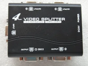 De la 1 la 4 porturi VGA video splitter duplicator 1-din-4-250MHz dispozitiv cascadedable Cizme de Semnale Video de 65 de milioane de 1920*1440
