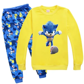 Sonic Ariciul 3D Copii Hanorace pentru sonic pentru Copii Tricou pentru Fete Baieti Tricou Copil Hanorace Haine pantaloni 2pc