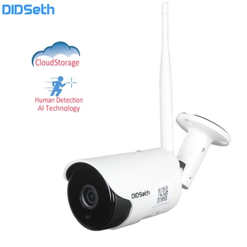 DIDseth Full HD Wifi AI IP aparat de Fotografiat în aer liber 1080P Wireless de Securitate Camara de Supraveghere Video CCTV aparat de Fotografiat Impermeabil IP66 Cam