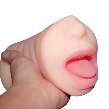TPR Masculin Masturbator Cupa Realist Gura Oral Jucarii Sexuale Vagine Pizde Limba pentru Bărbați Produse pentru Adulți Cadou jucării Erotice Sex Shop