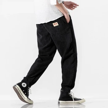 2021 Primavara Toamna pantaloni de Catifea cord Pantaloni Harem de Bărbați care făceau Jogging Pantaloni pentru Bărbați coreean Streetwear Barbati Casual Pantaloni Trening Hip Hop M-5XL