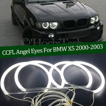 Calitate inalta CCFL Angel Eyes Kit Alb Cald Inel Pentru BMW X5 E53 Pre facelift 2000 2001 2002 2003 Demon Ochi