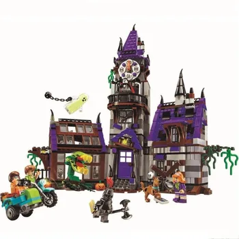 Bela Scooby Doo Mystery Machine Bus Bloc DIY Blocuri Jucarii 10430 10431 10432 Compatibil Cu Cadouri