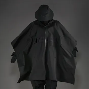 ELEVUL de CĂLĂTORIE PT-1905 Negru Poncho Techwear Rezistent la Apă Mantie Stilul Hip-Hop Punk Canadiană Streetwear