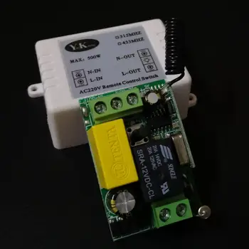 433 MHz AC 220V Mini Control de la Distanță Mică Comutator pentru Lumina de Iluminat Ceilling Lumina LED String Wireless PE OFF CERE Smart Home 315