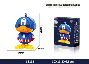 Mini Blocuri Super DuckBill Băiat Mare dimensiune Urs Drăguț Sens Modelul cărămizi Salut Asamblare brinquedos Cadouri pentru Copii Jucarii Hero pentru Copii