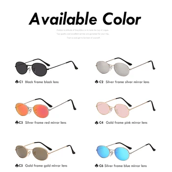 XIU Rotund Cerc de Metal ochelari de Soare Barbati Femei Design de Brand de ochelari de soare Retro Vintage Oval ochelari de Soare Oglindă Lentile de Înaltă Calitate UV400