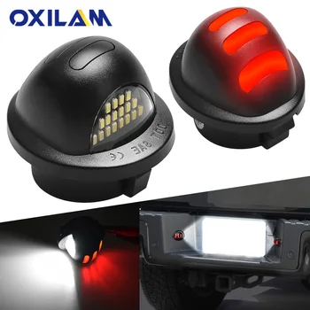 OXILAM Alb Rosu 18SMD LED Numar inmatriculare bec pentru Ford F150 F-150, F-250, F-350 F-450 F 150 250 350 450 Lampă Auto 12V