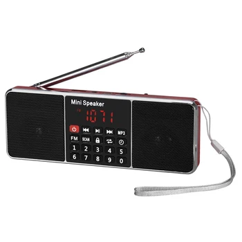 Portabil Radio FM Difuzor Music Player LCD cu Ecran de Boxe Portabil Radio FM Difuzor Music Player card TF