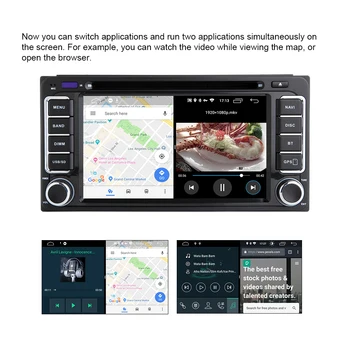 AutoRadio 2 din Android 10 Stereo Auto GPS DVD Player Pentru Toyota Land Cruiser Corolla, RAV4 Hilux Prado Vios 4 Runner 2000-2006
