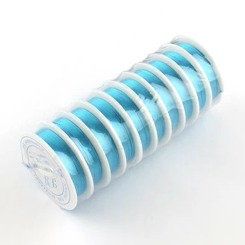 Sârmă de aluminiu Constatările de Bijuterii pentru a Face Bijuterii DIY Brățară Colier de 0,8 mm 10colors 20 Ecartament 5m/rola 10rolls/grup