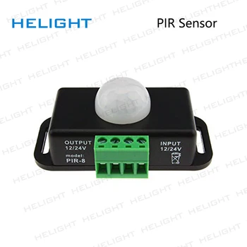 12V 24V Mini PIR Senzor de Mișcare Detector Comutator pentru Benzi cu LED-uri Ruban Lumină Banda SMD 5050 3528 cu Infraroșu de Detectare a 6A 12 Volți 24Volt