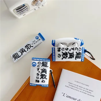 Silicon 3D Amuzant Japonia Ryukakusan Gât Pastile pentru Căști Caz Acoperire pentru Airpods Pro 1 2 Protecție Cască de Cazuri Drăguț