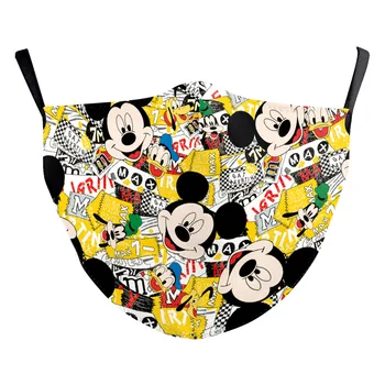 Disney Masti Mickey Mouse Adult Masca De Desene Animate Minnie Lavabil Anti-Praf Reutilizabil Respirabil De Protecție Adult Gura Măști