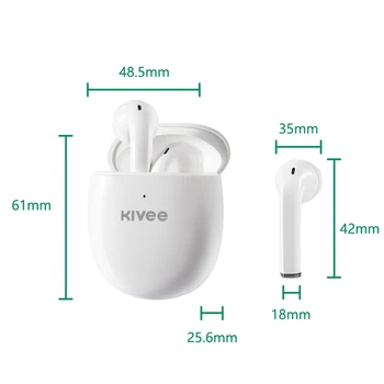 Kivee TW58 Adevărat wireless Bluetooth 5.0 TWS cască de Încărcare Cutie Magnetic căști Stereo Muzica Sport căști Cu Microfon